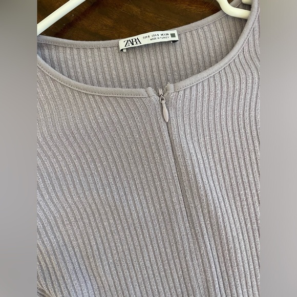Lavender long sleeved  Zara dress with zipper - Picture 2 of 4